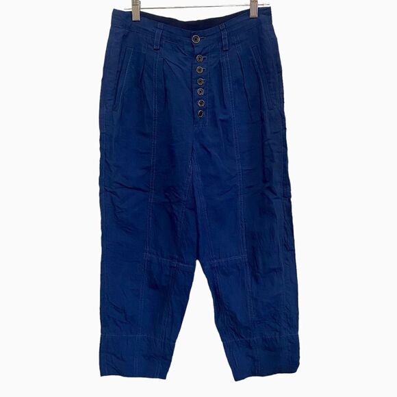 MARC JACOBS Linen Cropped Casual Pants - Picture 1 of 10